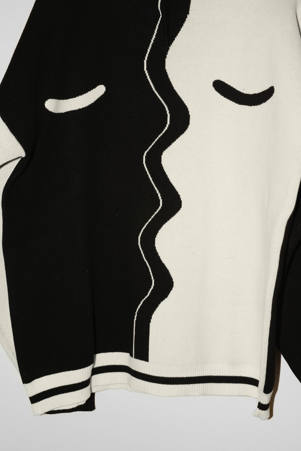 giu giu Bisou pullover - Creme/onyx