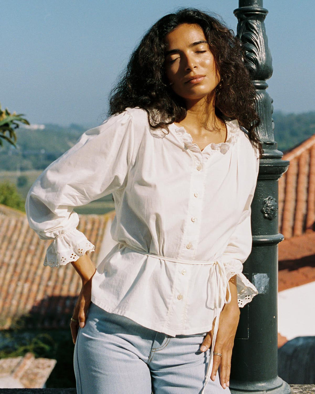 harly jae Le Chemisier Blouse - Whipped Butter