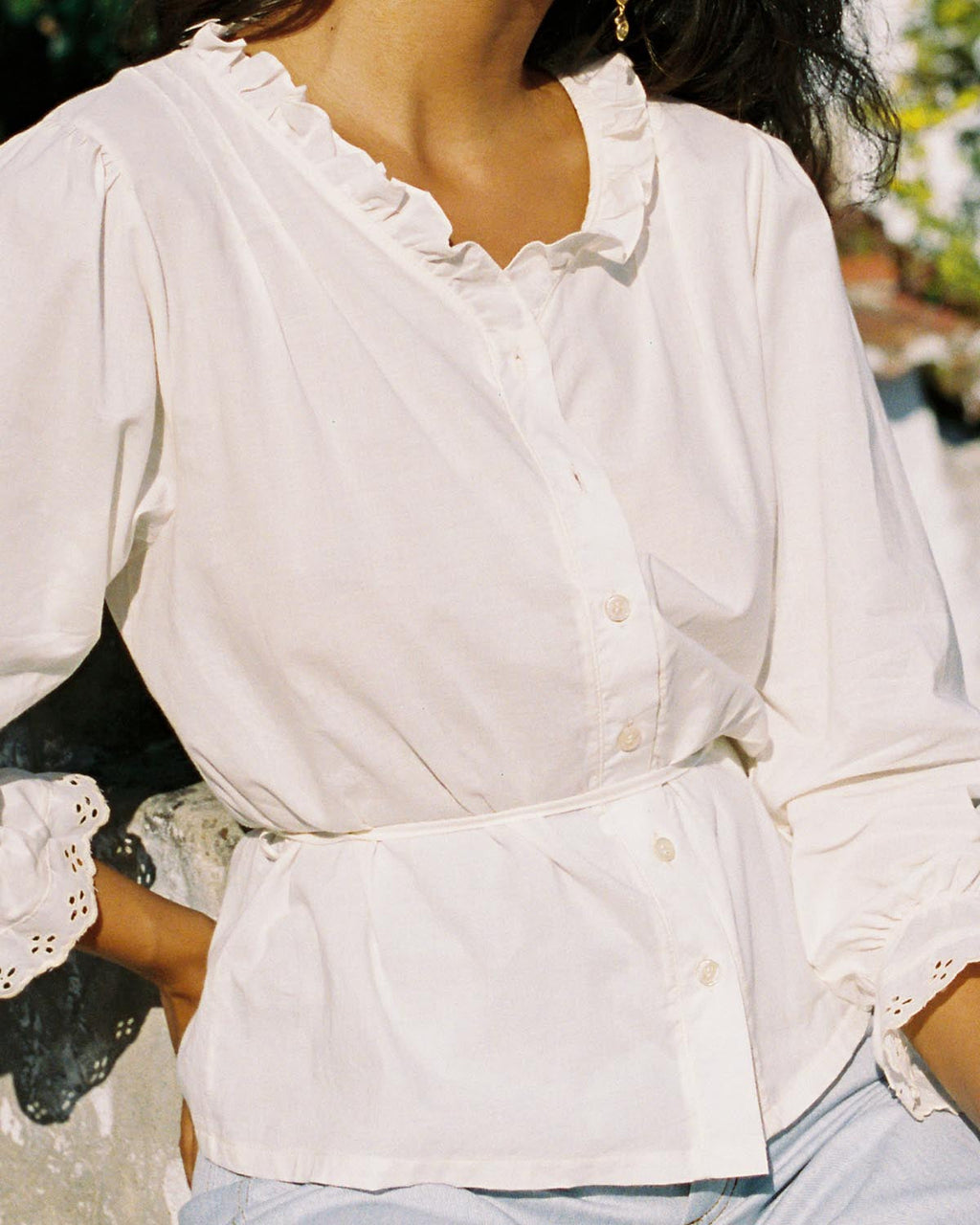 harly jae Le Chemisier Blouse - Whipped Butter