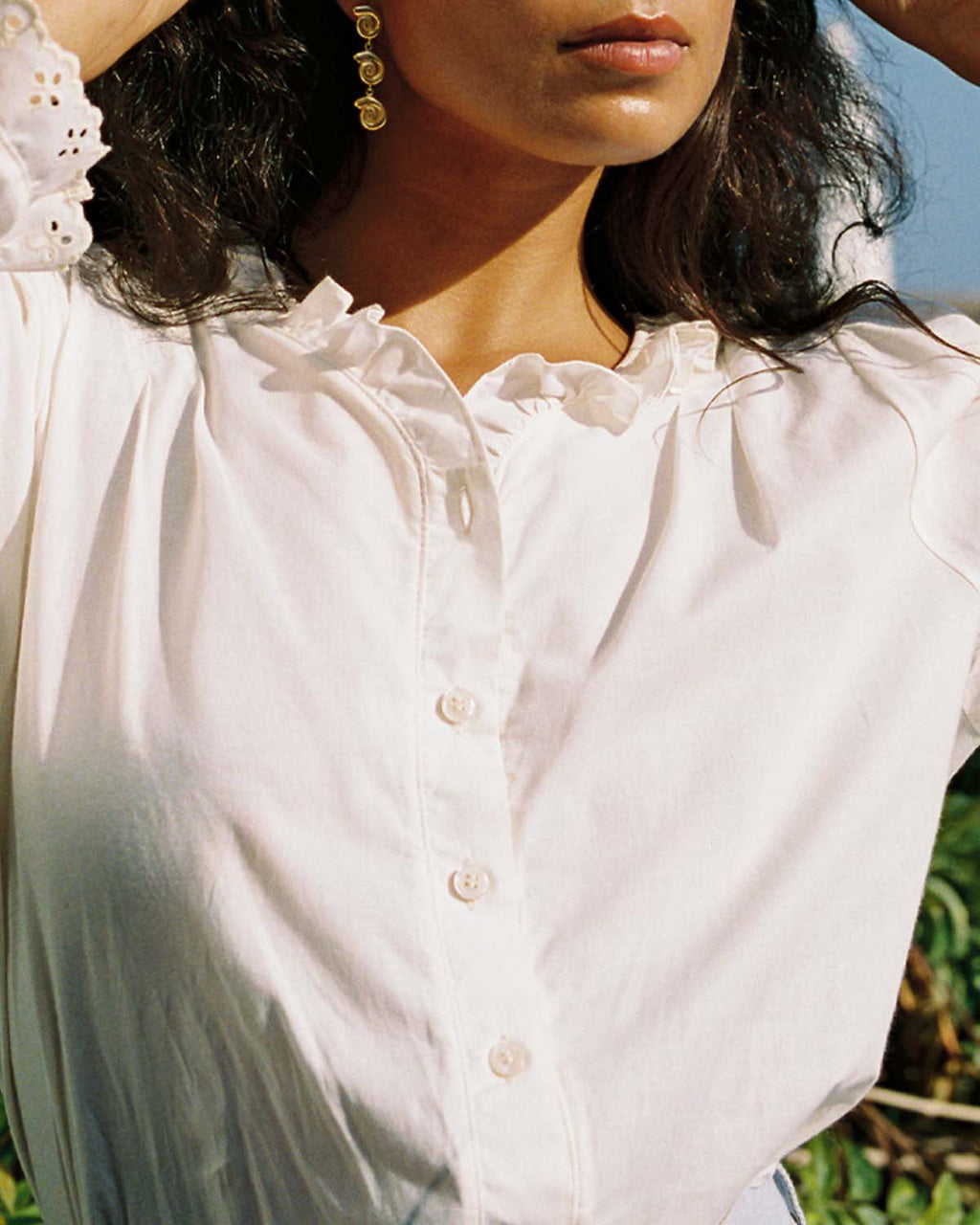 harly jae Le Chemisier Blouse - Whipped Butter