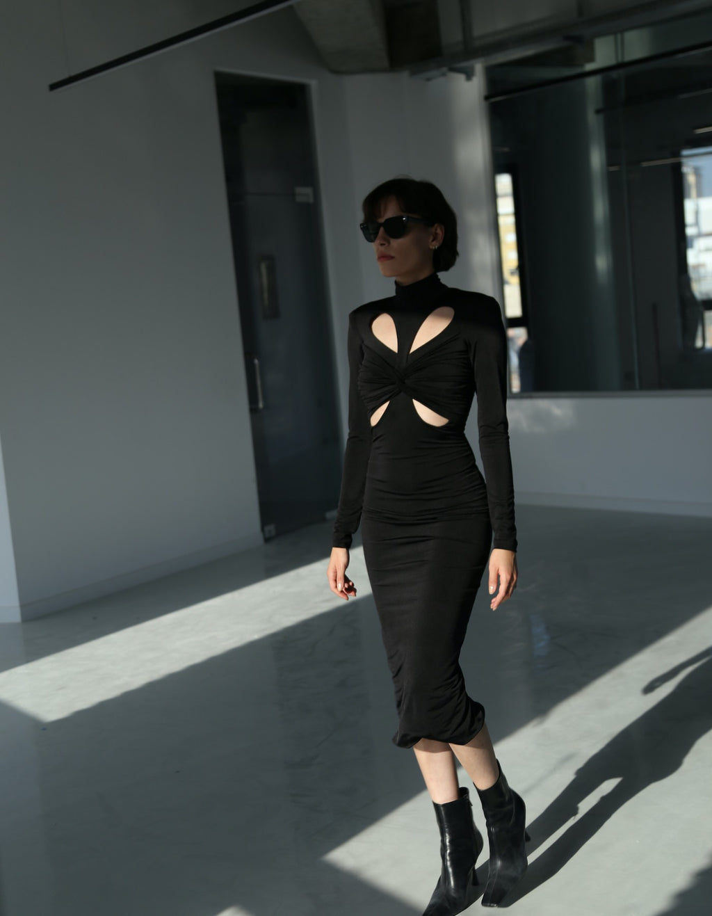 MAET TERFIL Midi Dress - Black