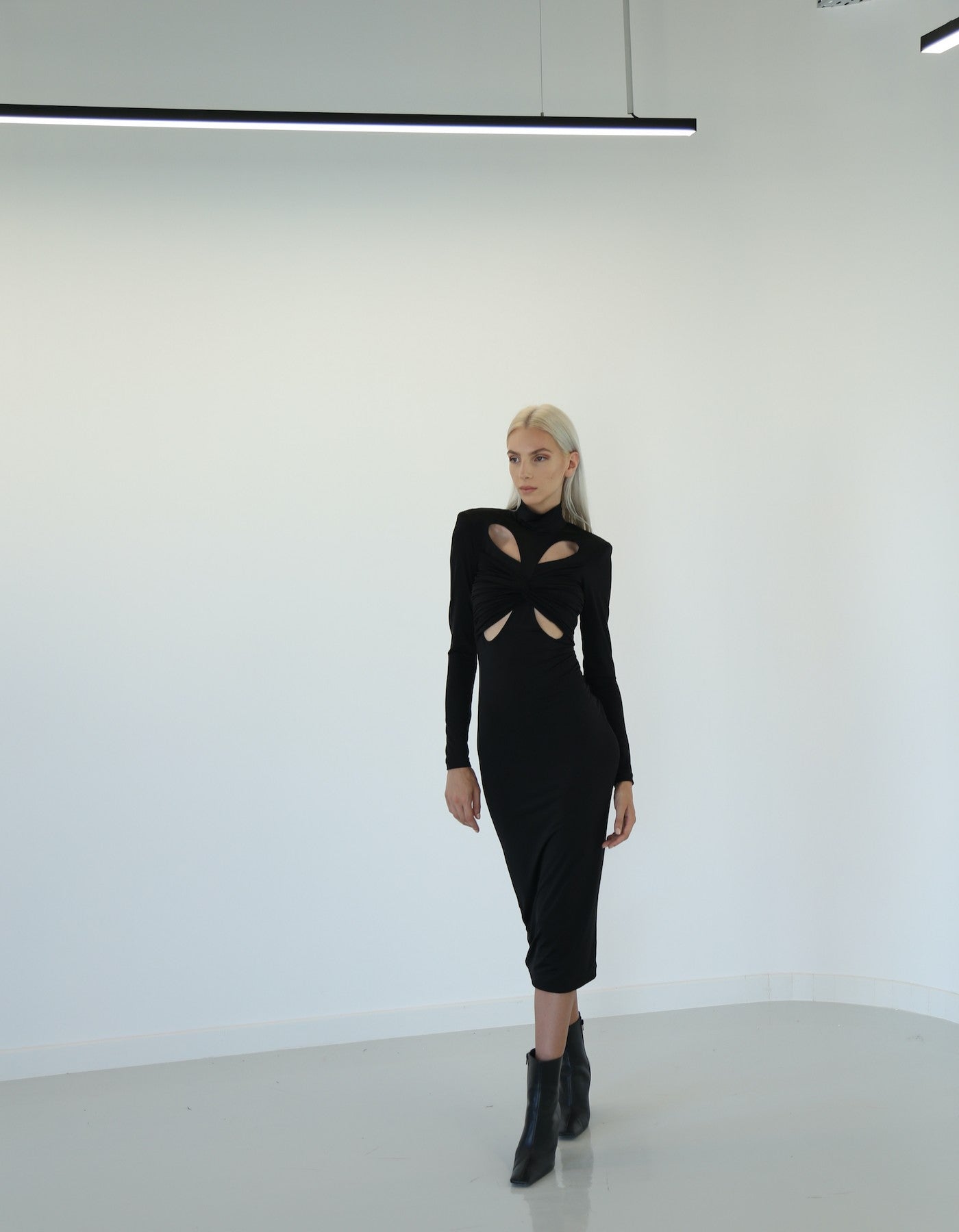 MAET TERFIL Midi Dress - Black