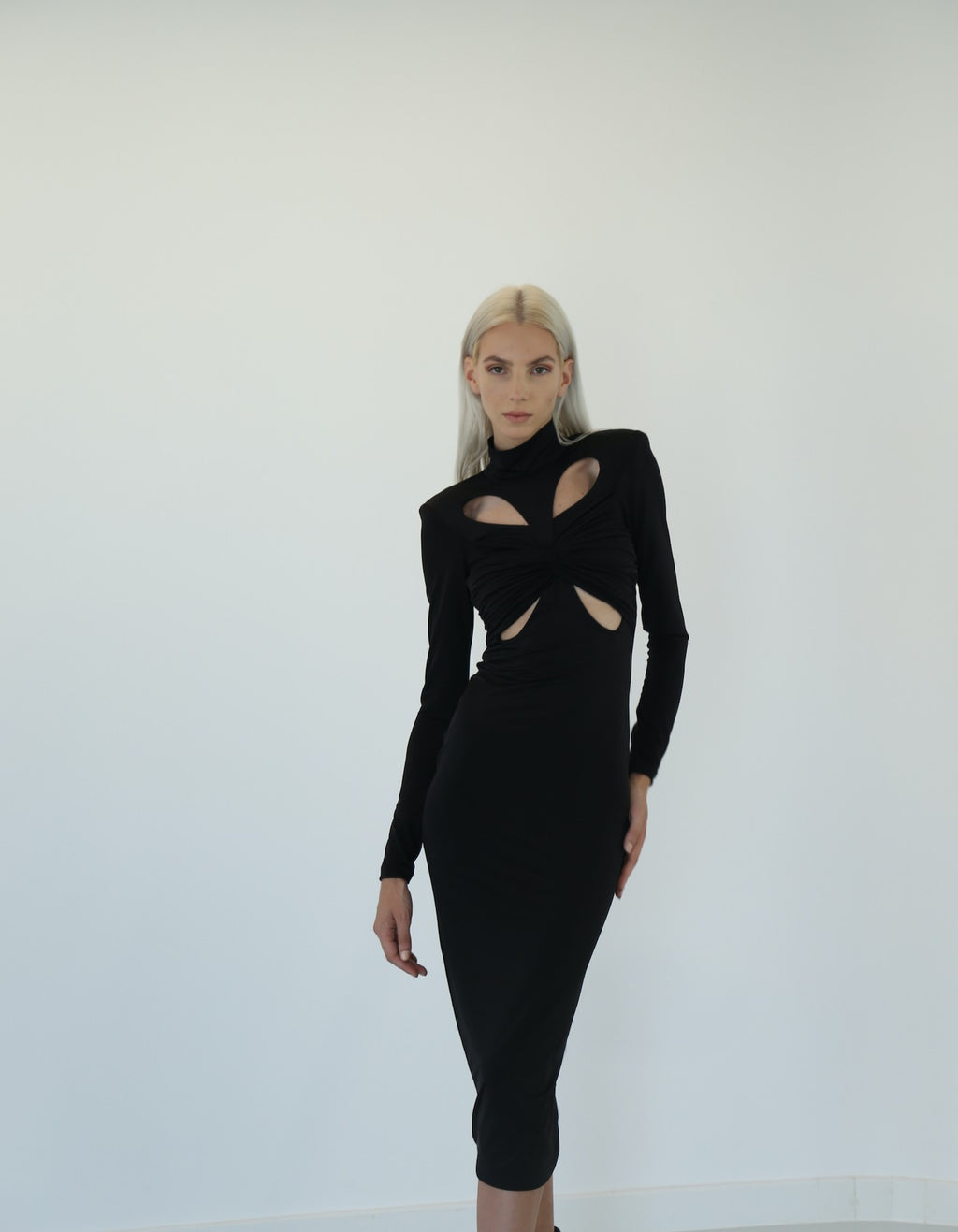 MAET TERFIL Midi Dress - Black
