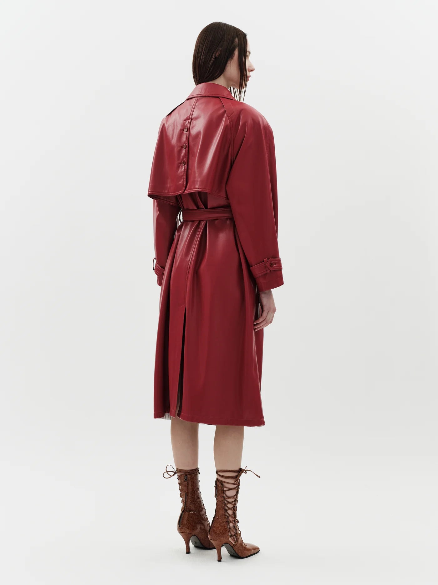 Jakke Mila Trench Coat - Red