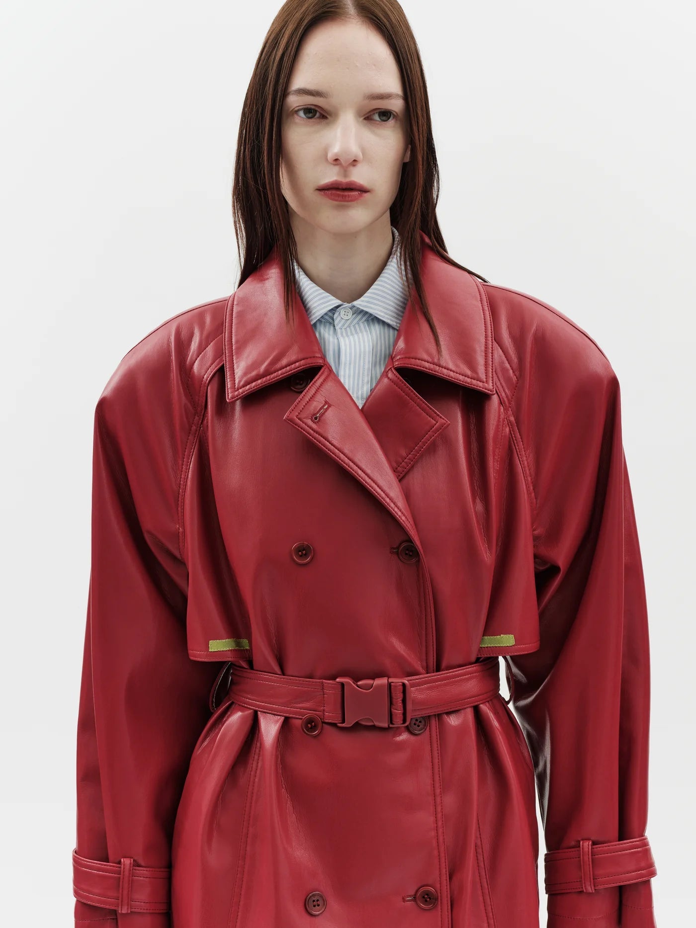 Jakke Mila Trench Coat - Red