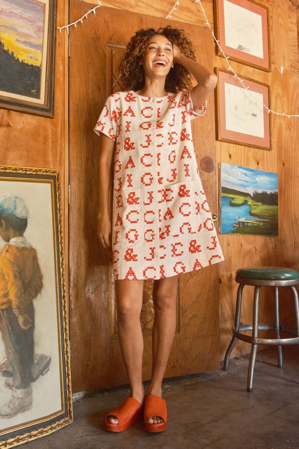 Ace & Jig Nat Shift Minidress - Monogram
