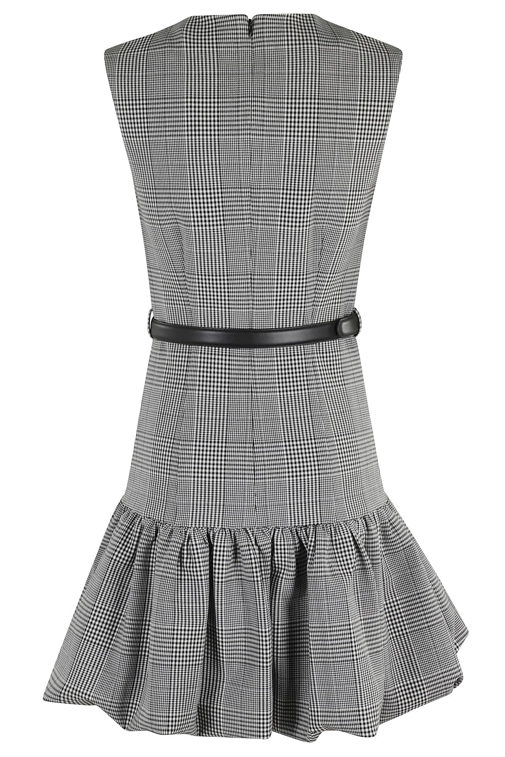 Self-Portrait Prince Of Wales Check Mini Dress - Black And White