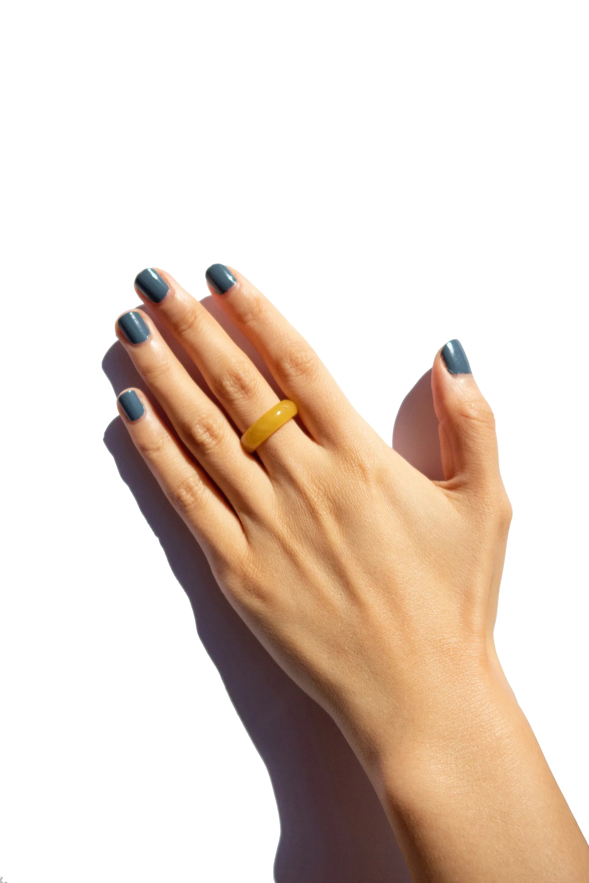 seree Carrie Ring - Yellow Jade