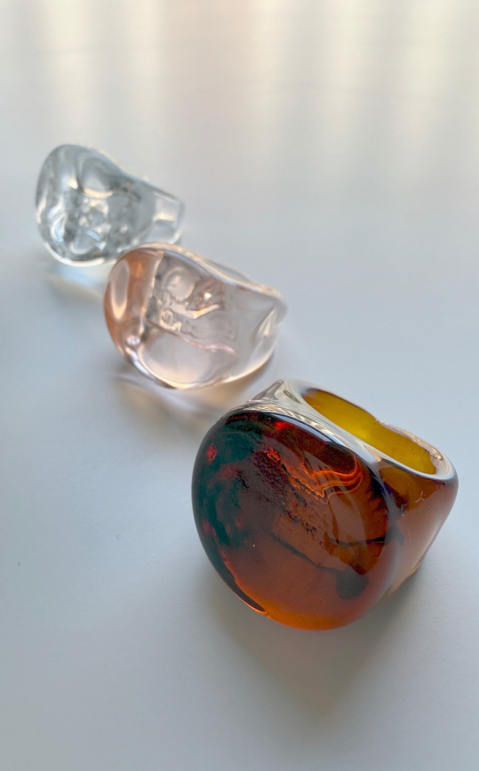 shannon bond Italian Glass Rings
