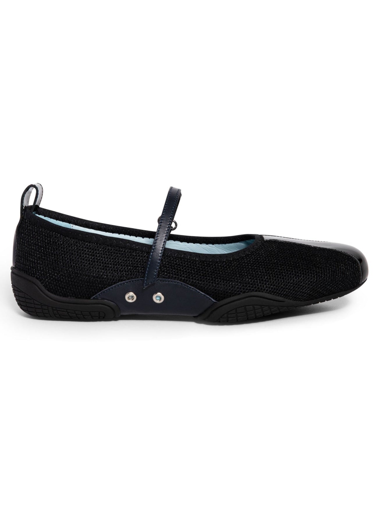 Nicole Saldana Sophie Mary Jane Sneaker - Black Mesh