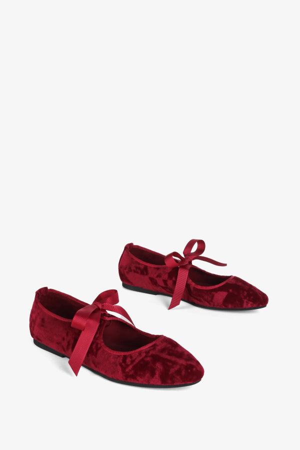 "INTENTIONALLY __________." Valley Velvet Ballet Flat